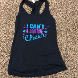 I can’t I have cheer custom tank
